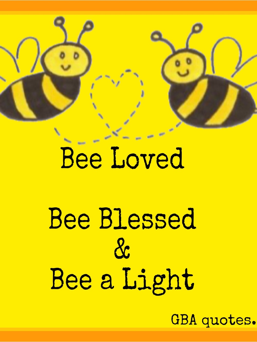 & Other Stories Yellow Bee Loved Bee Blessed Wall Art